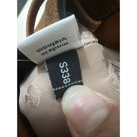 Kate Spade New York Leila Medium Flap Backpack Brown Pebbled Leather - Picture 10 of 14